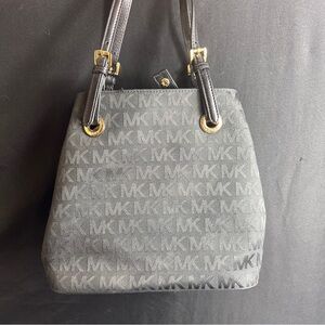 Michael Kors Gray Monogram Shoulder Bag